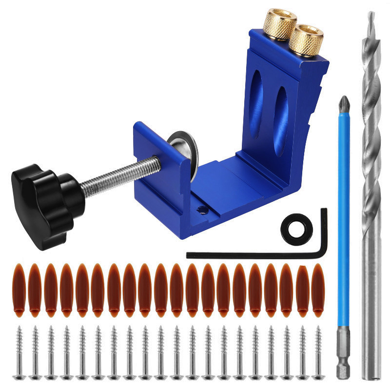 Woodworking Hacks - Kit de 47 piezas para taladrar