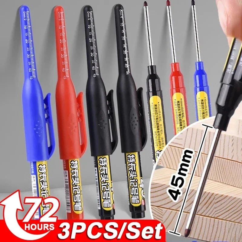 Woodworking Drills - Marcadores Multiusos de Punta Larga de