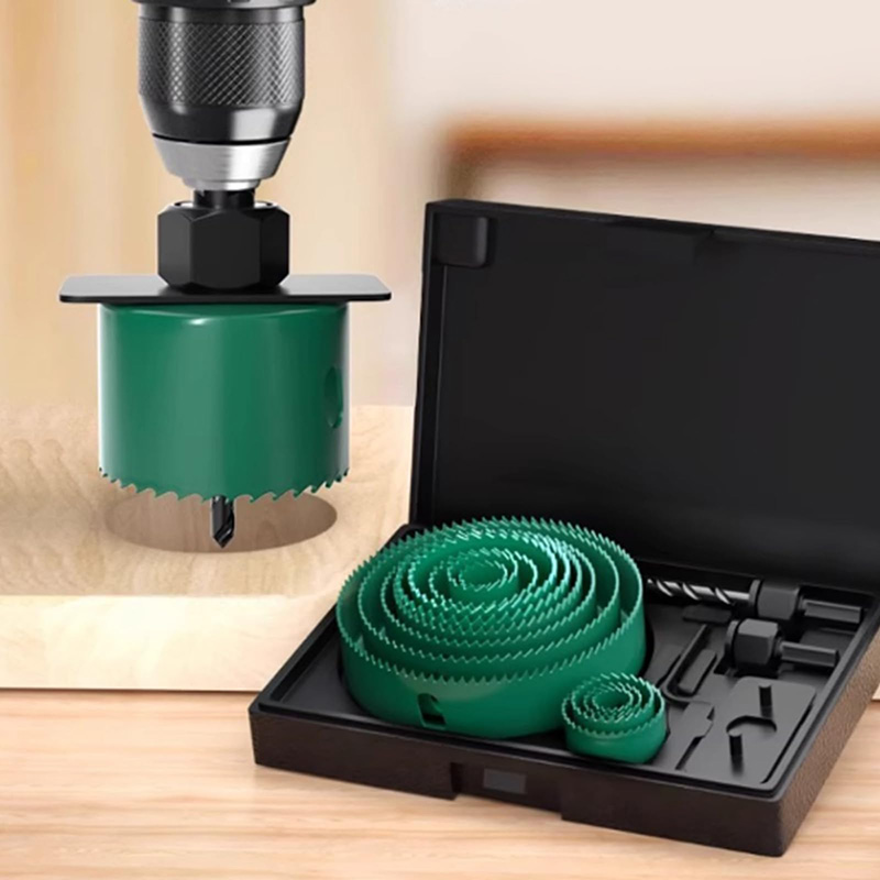Woodworking Drills - Juego de sierras perforadoras de 19/8/5