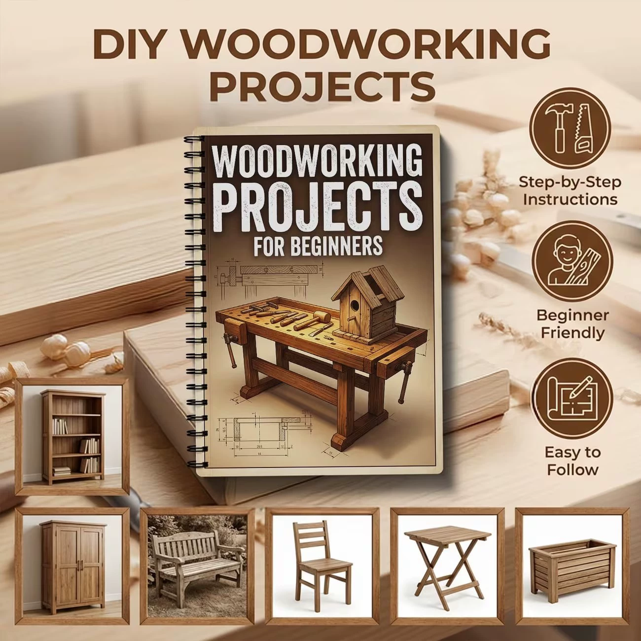 Woodworking Ebook - Libro de proyectos de carpintería para