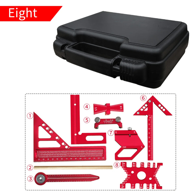 Woodworking Kit - Kit cuadrado de aluminio para carpintería