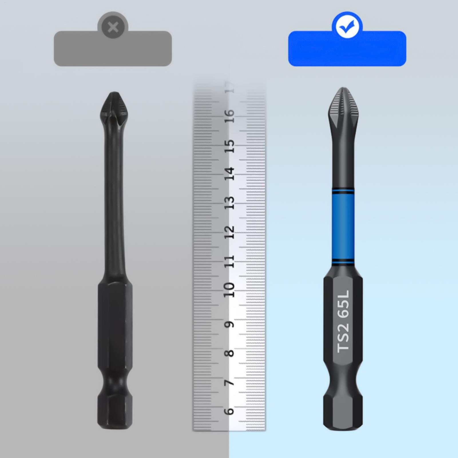 Woodworking Drills - Juego de puntas de destornillador, herramienta