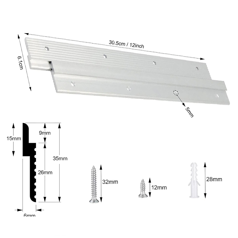 Woodworking Z Clips - 1 Par de Colgadores de Cuadros