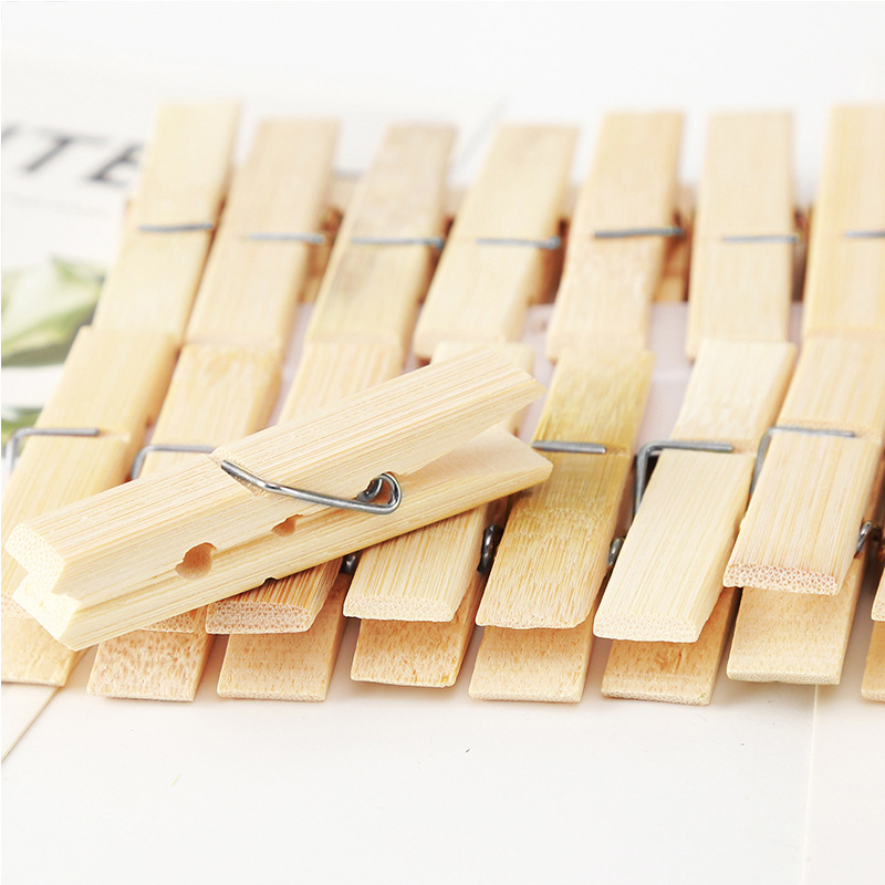 Pinzas para ropa de bambú Natu - Woodworking Z Clips reseña y precio