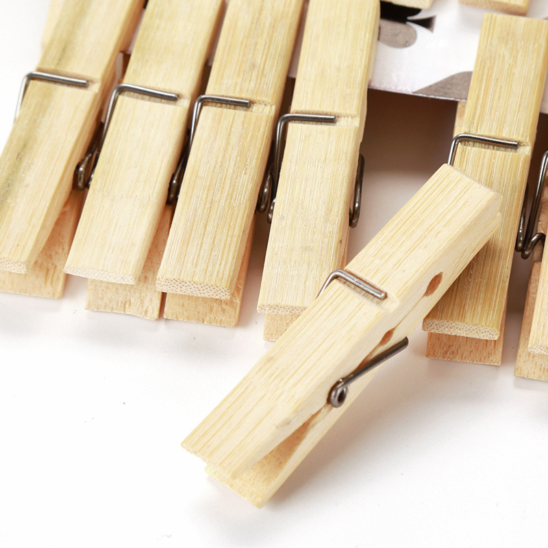 Pinzas para ropa de bambú Natu - Woodworking Z Clips reseña y precio