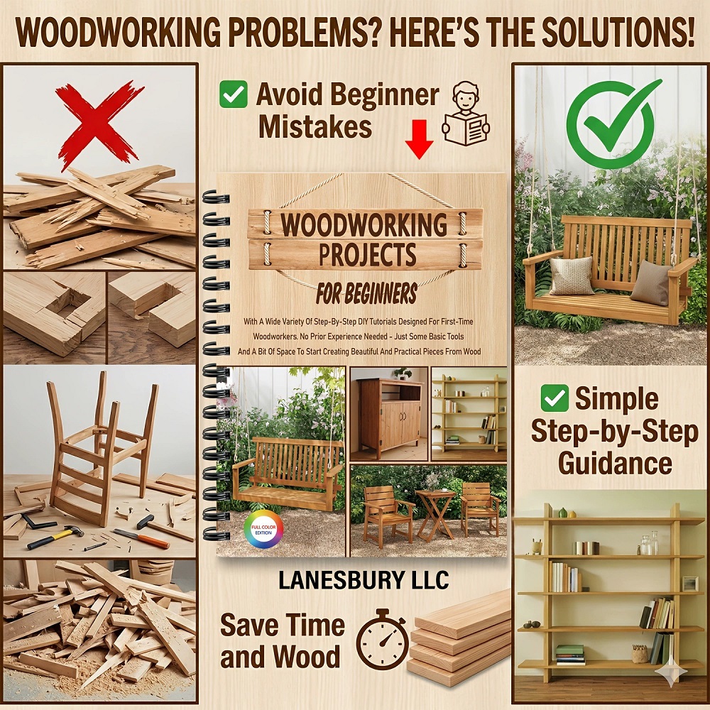 Libro de proyectos de carpinte - Woodworking Ebook reseña y precio