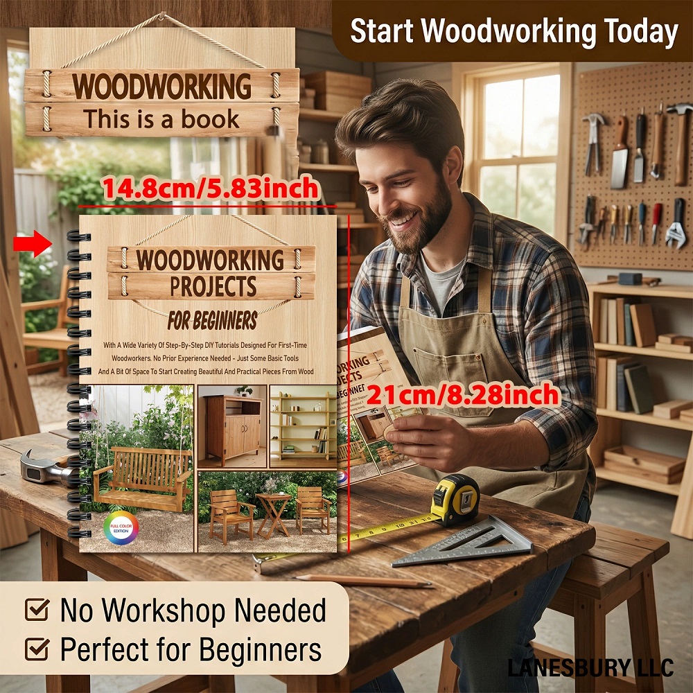 Libro de proyectos de carpinte - Woodworking Ebook reseña y precio