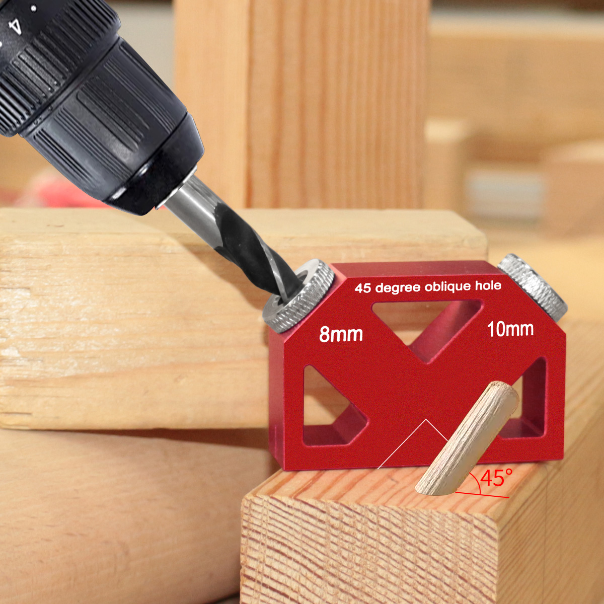 45 °   Localizador de posicion - Woodworking Hacks reseña y precio