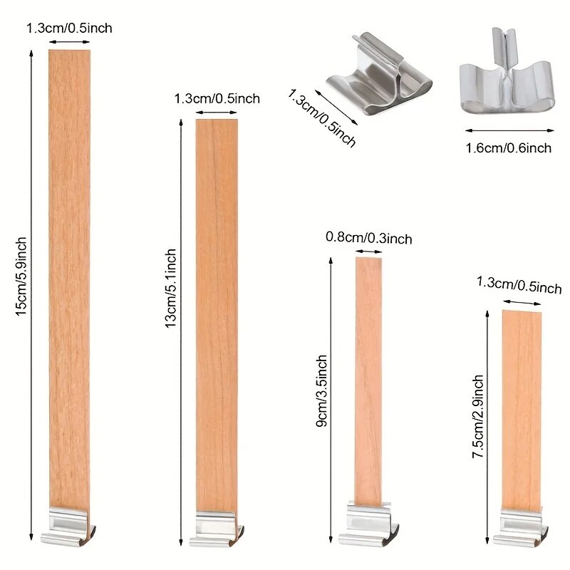 30 Uds. Mecha de vela de mader - Woodworking Z Clips reseña y precio