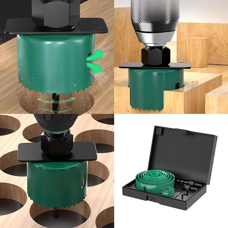 Juego de sierras perforadoras  - Woodworking Drills reseña y precio