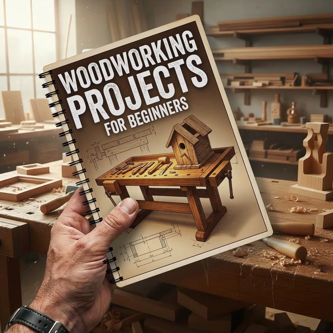 Libro de proyectos de carpinte - Woodworking Ebook reseña y precio