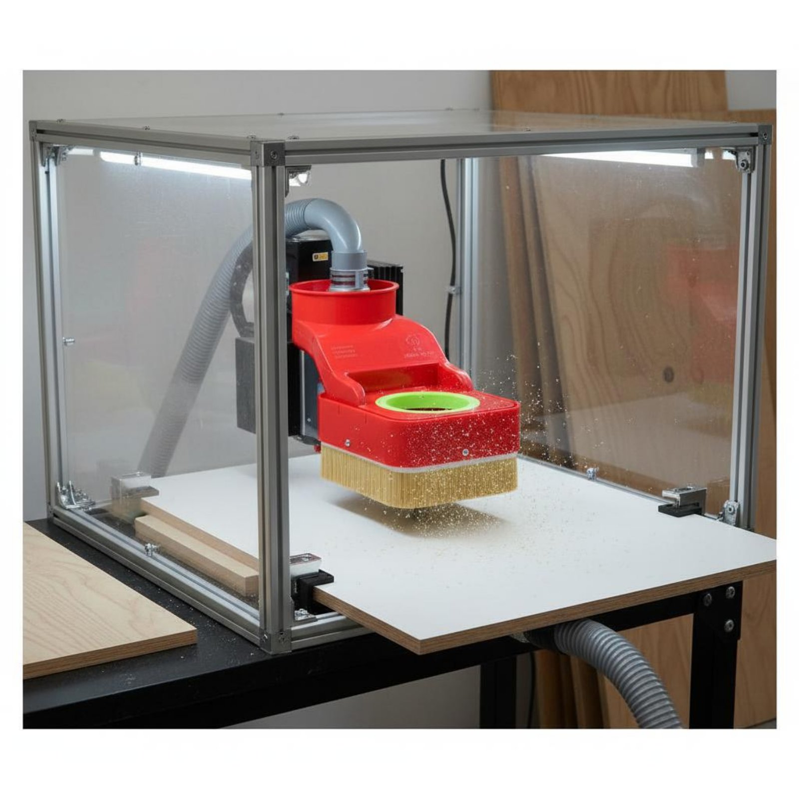 Cubierta antipolvo para router - Woodworking Shoes reseña y precio