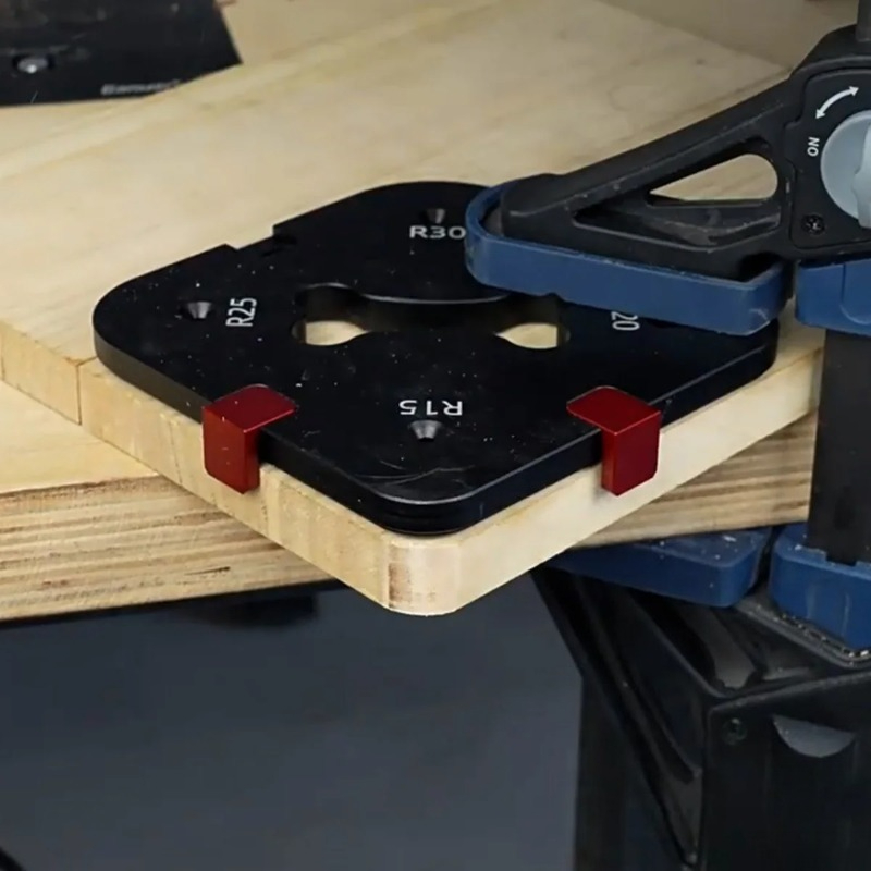 Plantilla de radio de esquina  - Woodworking Templates reseña y precio