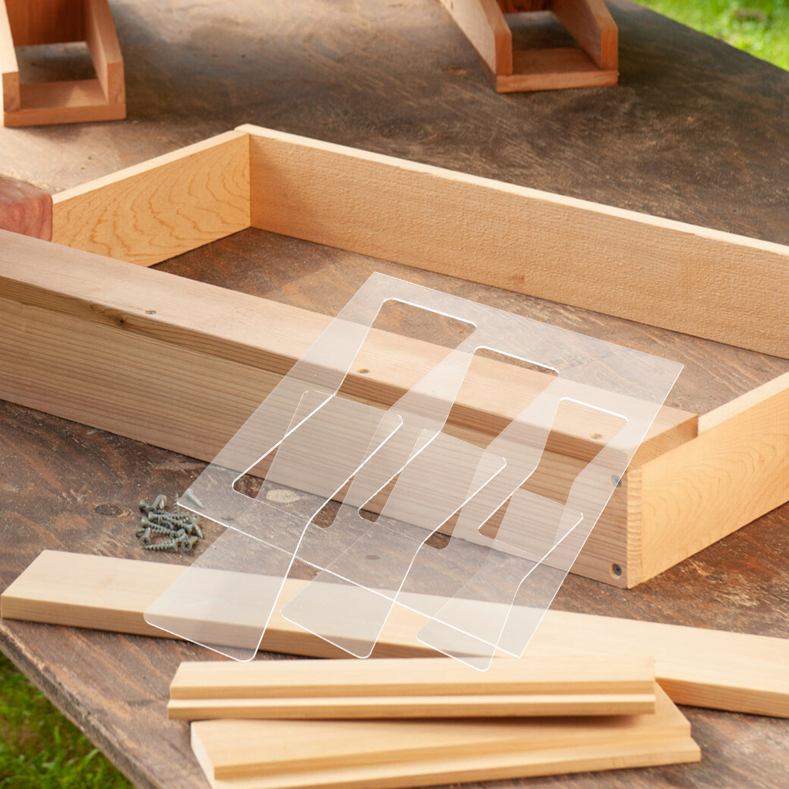 Juego de 2 plantillas acrílica - Woodworking Templates reseña y precio