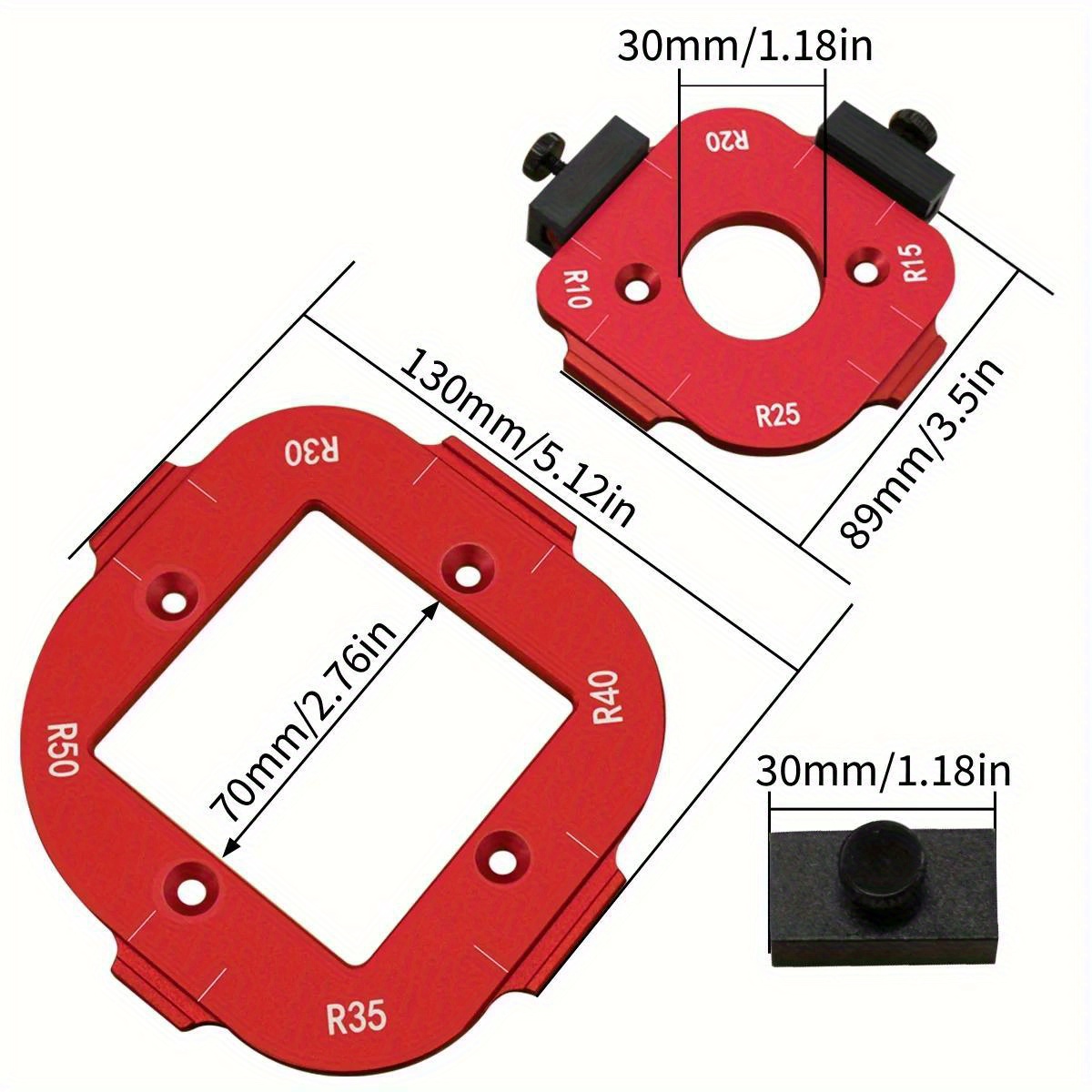 Plantilla de posicionamiento d - Woodworking Templates reseña y precio